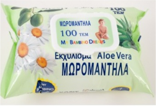 Εικόνα της ΜΩΡΟΜΑΝΤΗΛΑ 100ΤΕΜ Aloe Vera